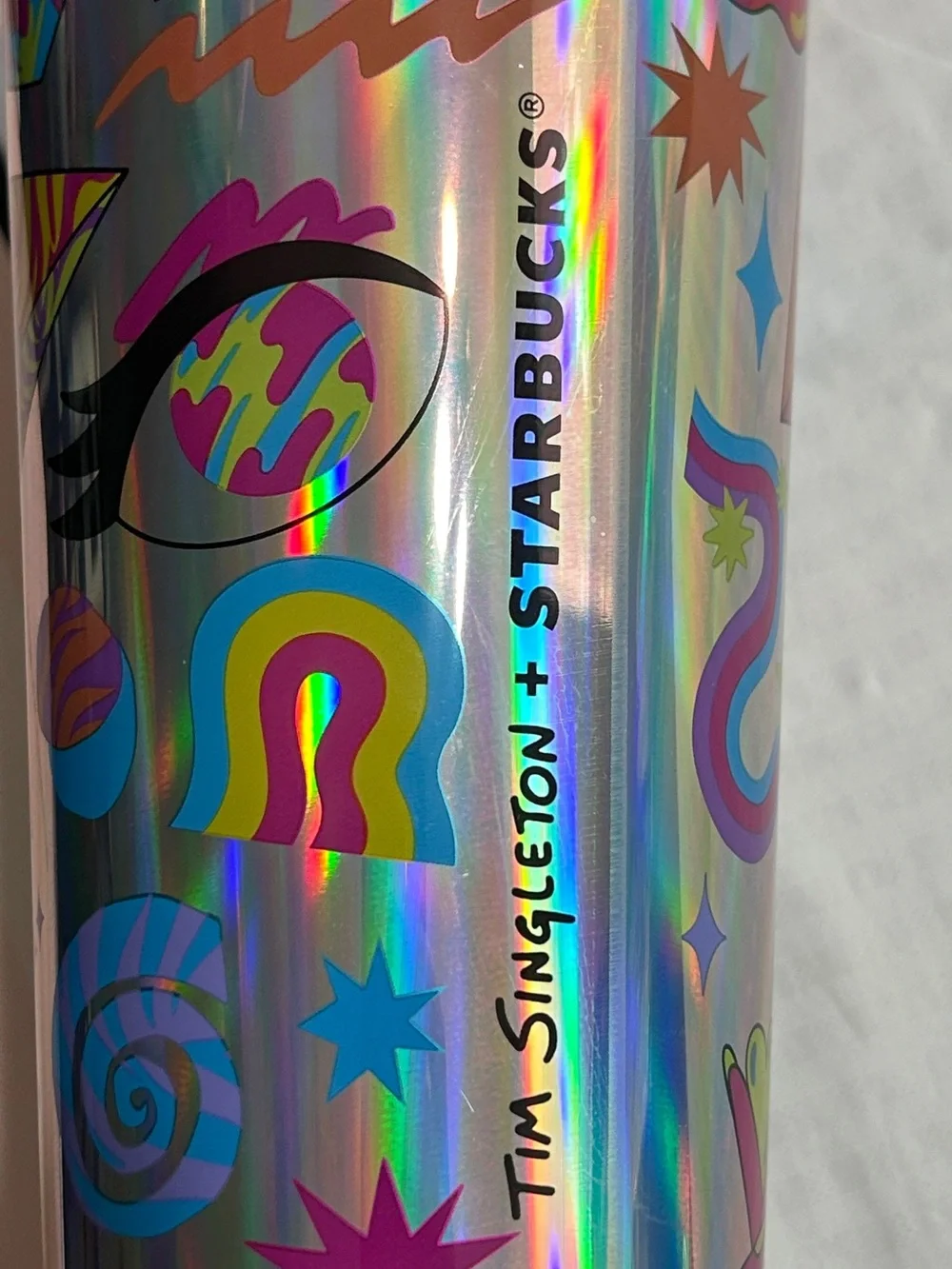 Starbucks Pride Holographic Rainbow Tumbler - Tim Singleton